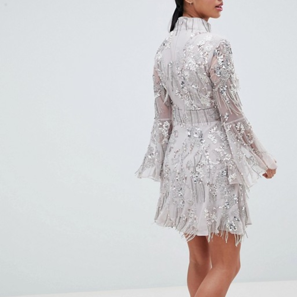 ASOS Fringe sequin dress